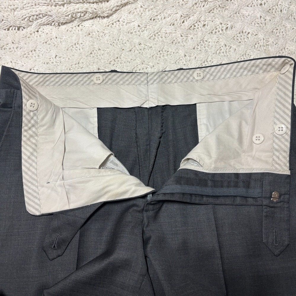 Samuelsohn Wool Suit Performance Super 130s Gray US Sz 40 W36x33 Canada - Picture 12 of 12
